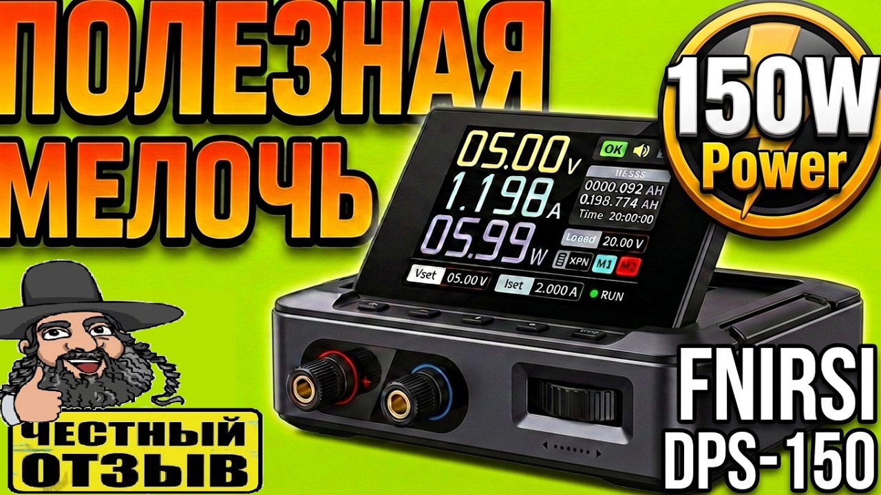 ⚡Карманный лабораторник FNIRSI DPS 150 😲 Маленький регулируемый Блок Питания на 30V 5A на 150W 🔥🔌