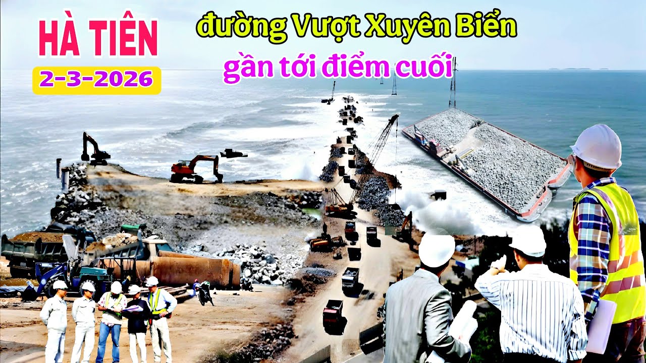Hà Tiên đường vượt xuyên biển gần tới điểm cuối 