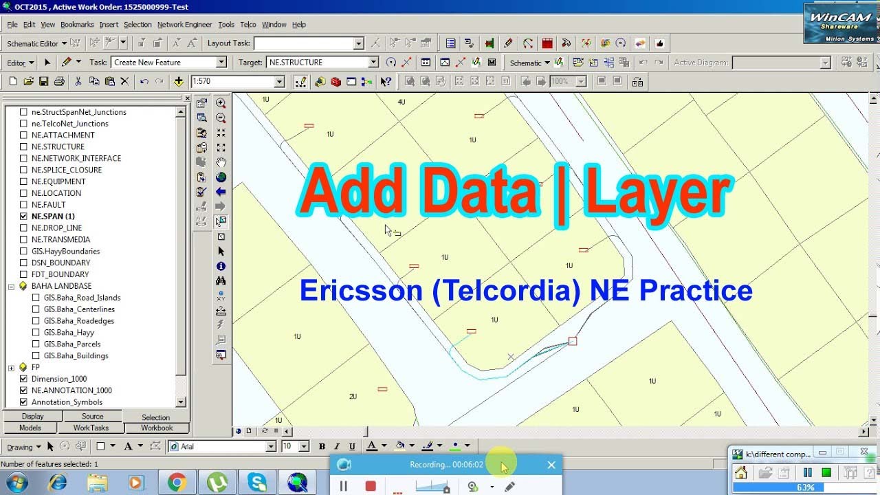 Ericsson (Telcordia) NE Practice during Training | Add Data | Layer | #02 |
