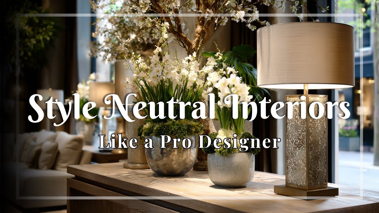 How to Style a Neutral Interior Like a Designer | Adorable & Elegant Home Decor Tips