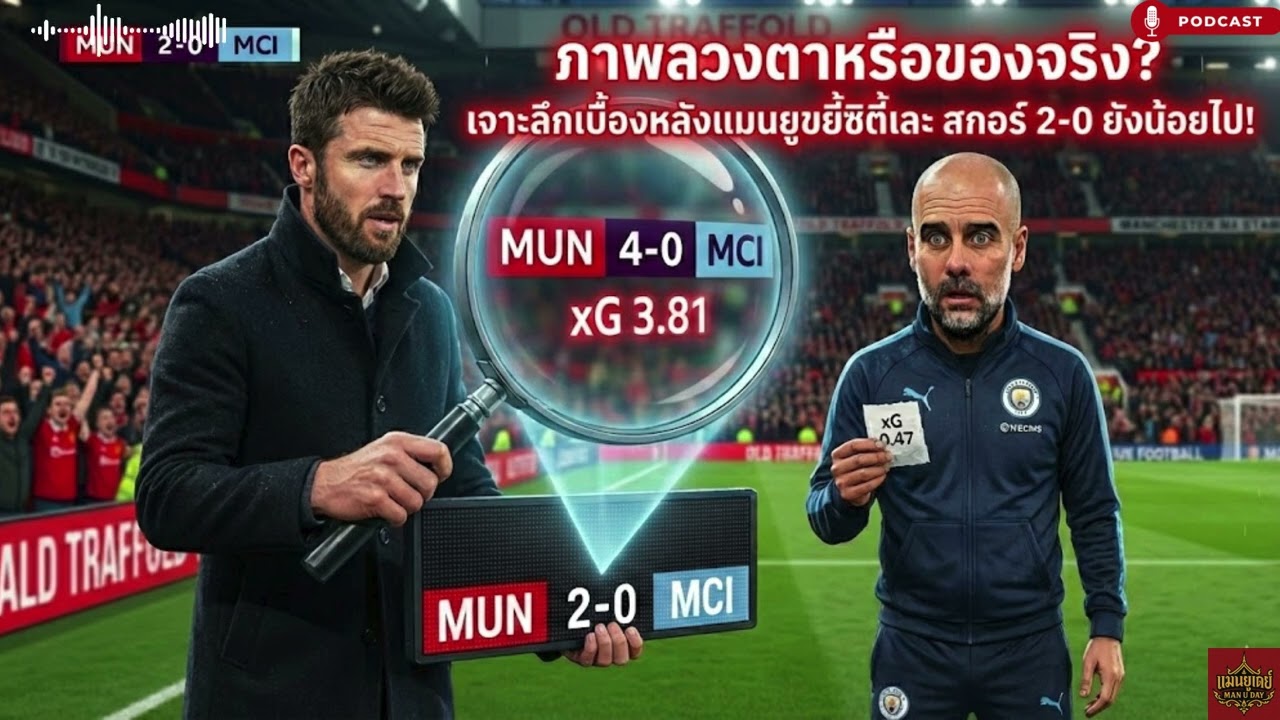 ภาพลวงตาหรือของจริง เจาะลึกเบื้องหลังแมนยูขยี้ซิตี้เละ สกอร์ 2 0 ยังน้อยไป!