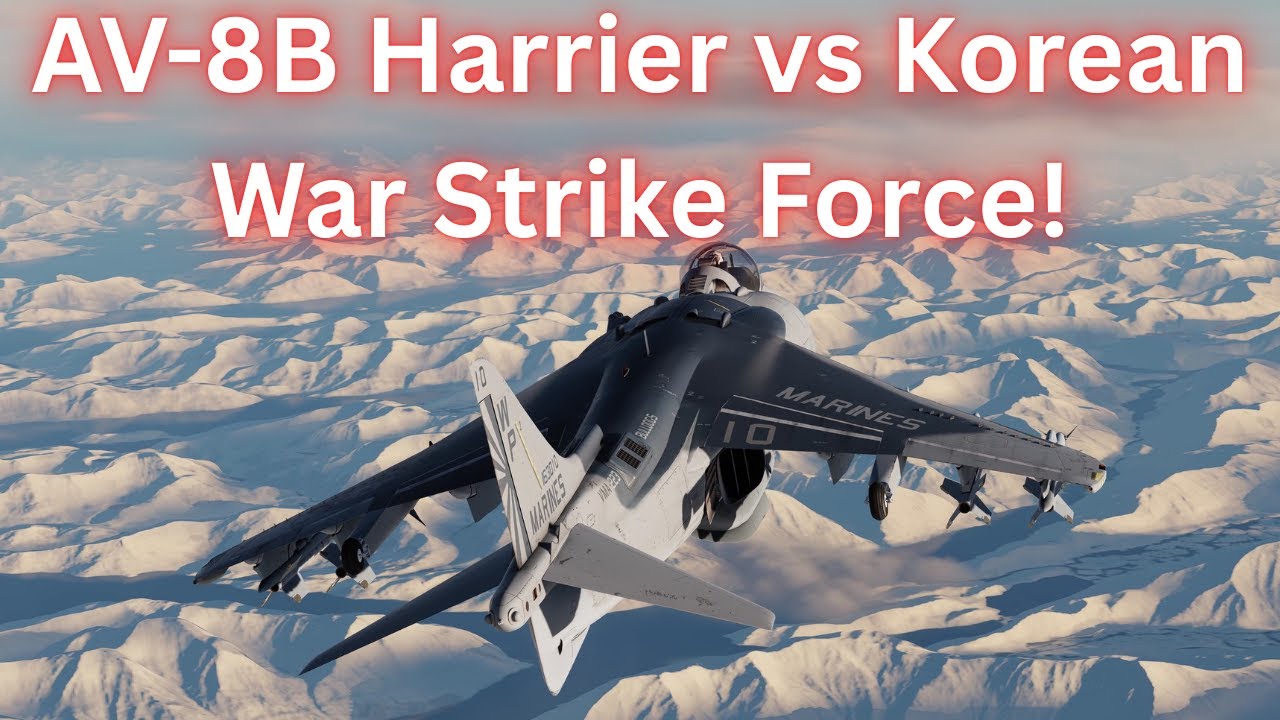 AV-8B Harrier против ударного отряда Корейской войны! DCS