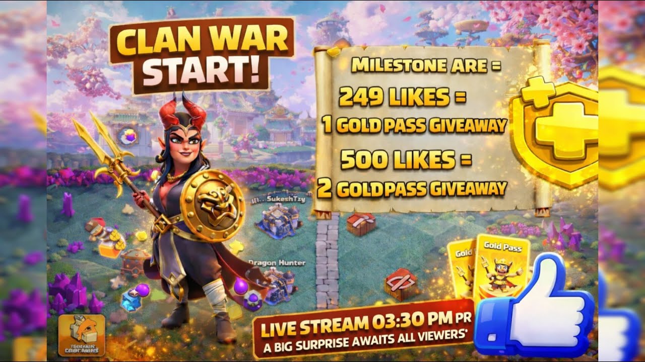 COC LIVE 🔴 ! BASE VISIT !EXTREME RUSH | WATCH TILL END SURPRICE 🎁#coclive #livecoc @udey022 #TH18