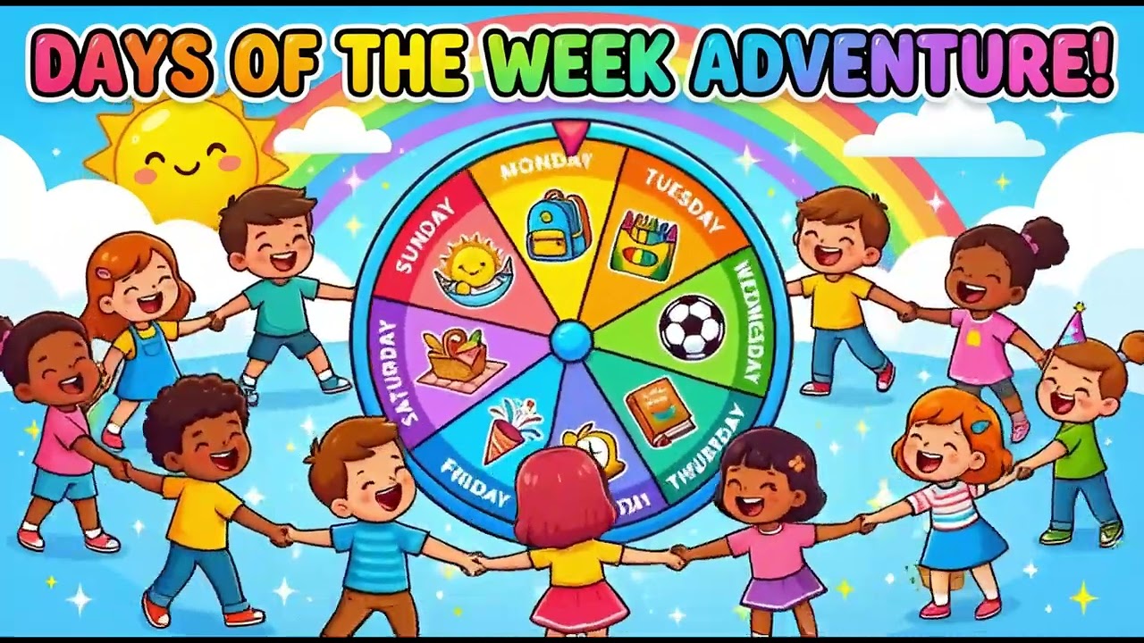 🗓️ Days of the Week Adventure! 🎵 Fun Educational Kids Song | Learn Monday to Sunday!