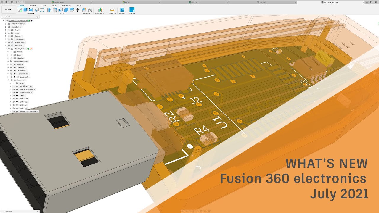 What's New Fusion 360 electronics