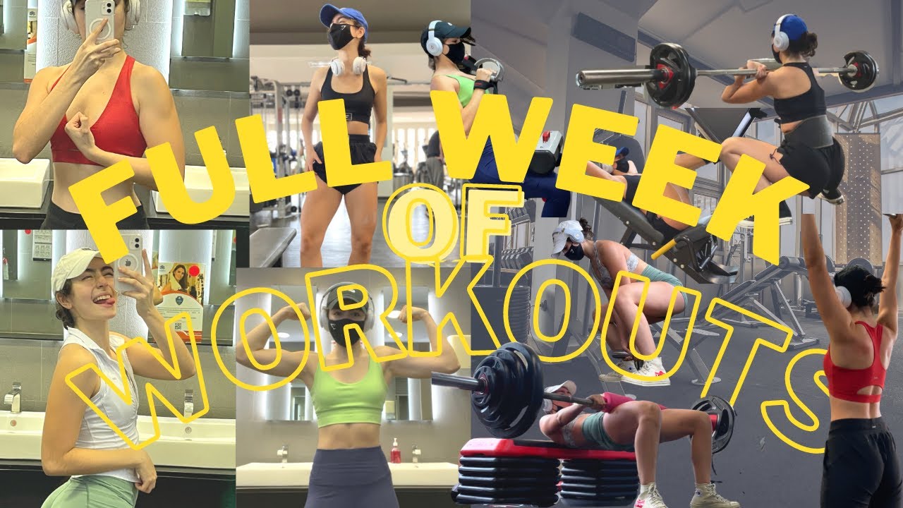 UNA SEMANA DE ENTRENAMIENTOS CONMIGO | MI RUTINA ACTUAL // TIPS, TÉCNICA Y MÁS! | WEEK OF WORKOUTS