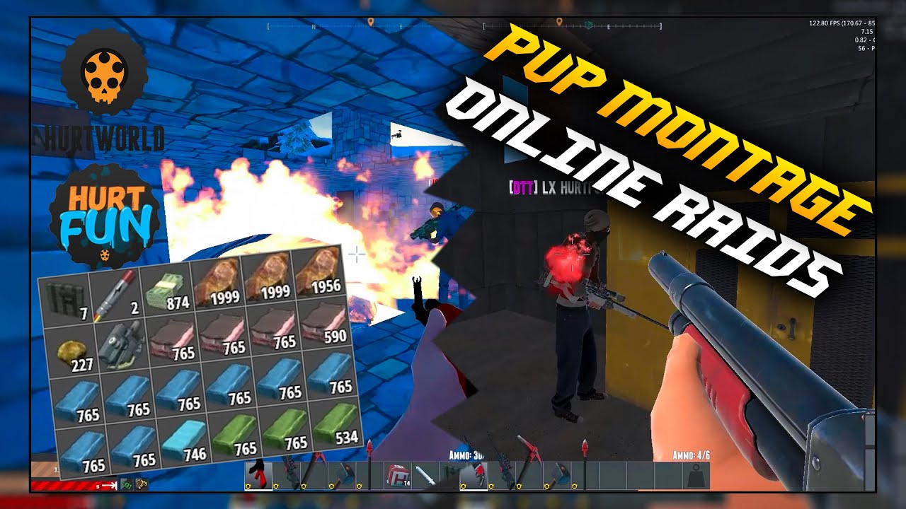 HURTWORLD || PVP MONTAGE, ONLINE RAIDS, ANITRAIDS! #20