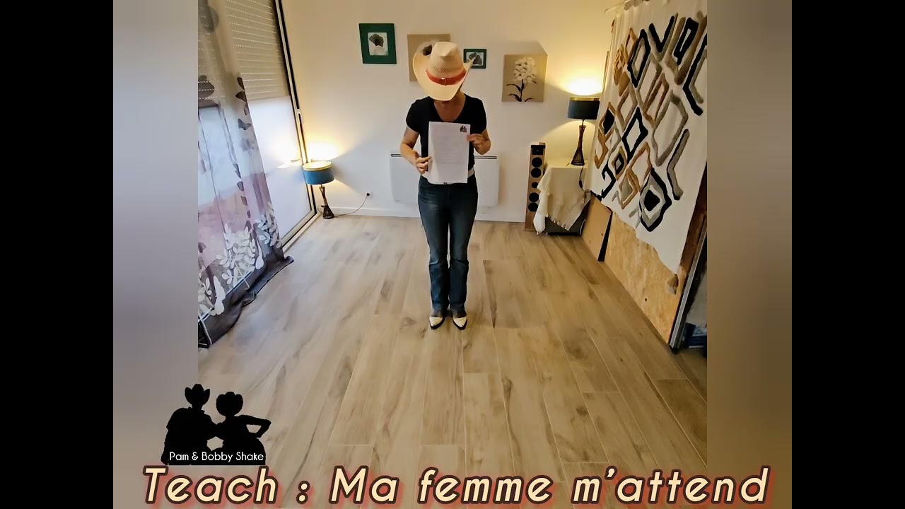 Ma femme m’attend – Teach danse country en ligne (Novice)