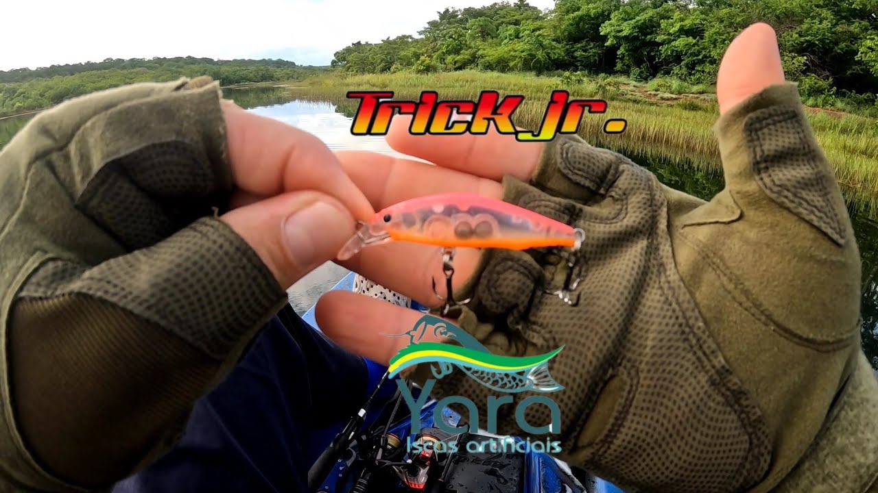 Ultra-Light: Testando a isca Trick Jr da Yara, na cor rosa , aprovada! #pescaultralight