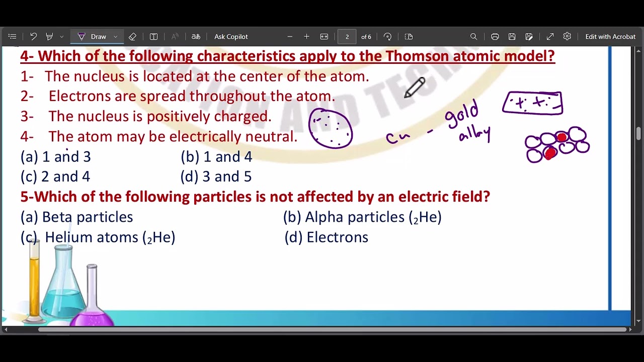 التقييم الخامس كيمسترى تانية ثانوى 2026 Chemistry 2sec l