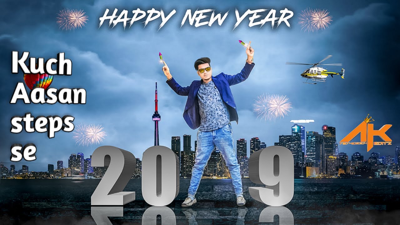 happy new year photo editing 2019 | happy new year photo editing,picsart,lightroom | Akediting