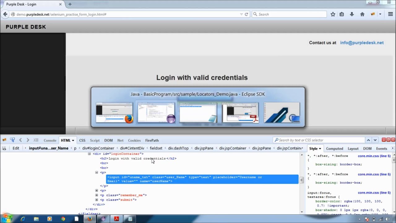 Selenium Online | Selenium Free videos | Locating and Handling WebElements