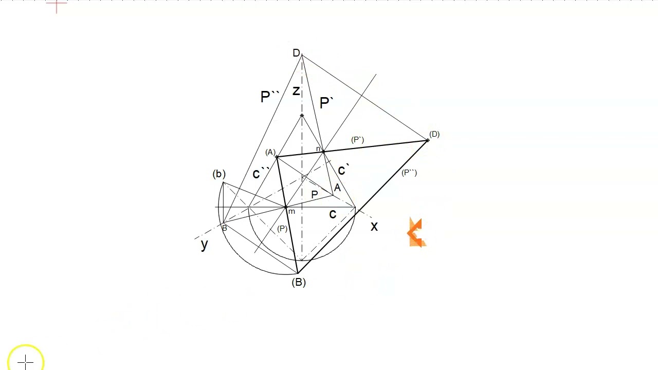 Abatimientos de planos oblicuos en el sistema axonométrico.