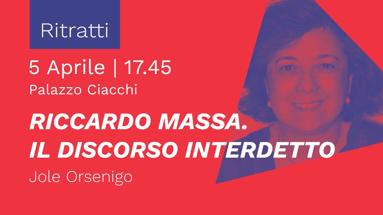 Jole Orsenigo | Riccardo Massa. Il discorso interdetto