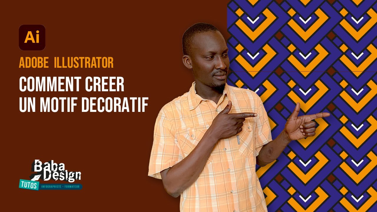 ADOBE ILLUSTRATOR :  COMMENT CREER UN MOTIF DECORATIF