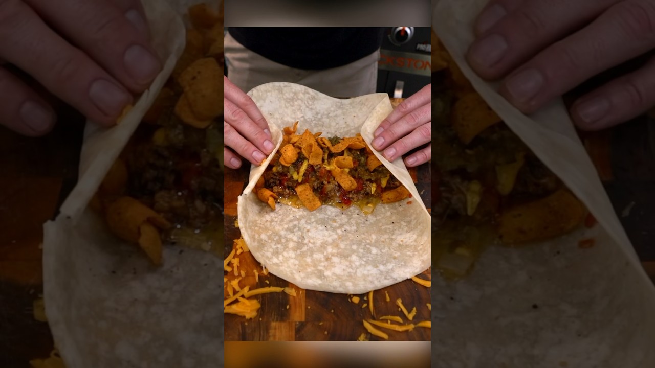 Bacon Wrapped Cheeseburger Bandito Burrito | Blackstone Griddles