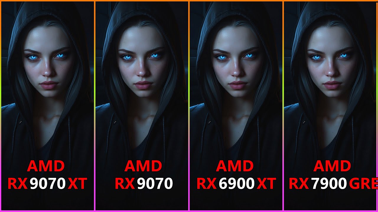 RX 9070 XT vs RX 9070 vs RX 6900 XT vs RX 7900 GRE Test at 1080P 1440P and 4k