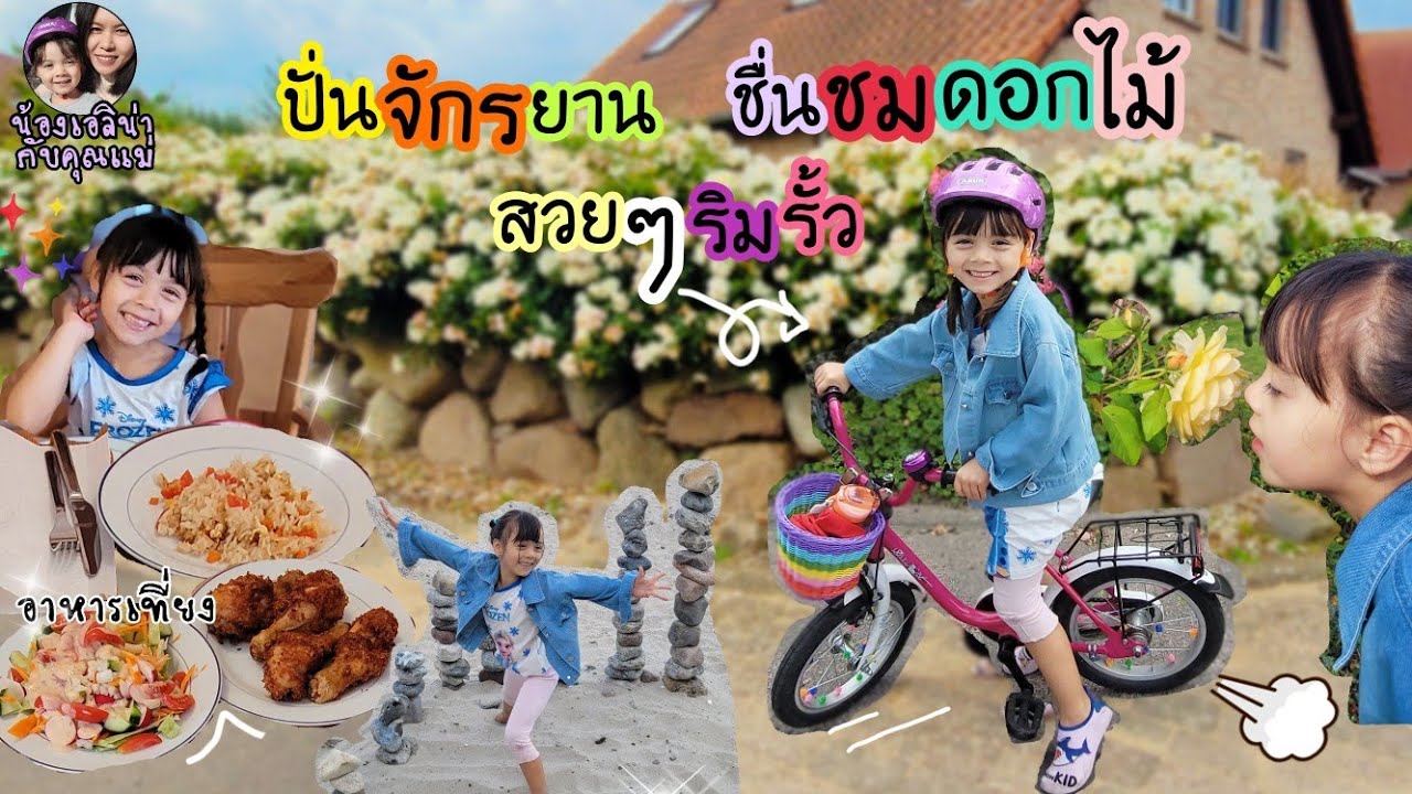 EP.186Toller Tag🌹ปั่นจักรยานชื่นชมดอกไม้สวยๆริมรั้ว #vlog #ดอกไม้ #สวยๆ 💐