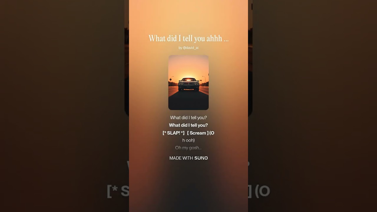 What Did I Tell You?