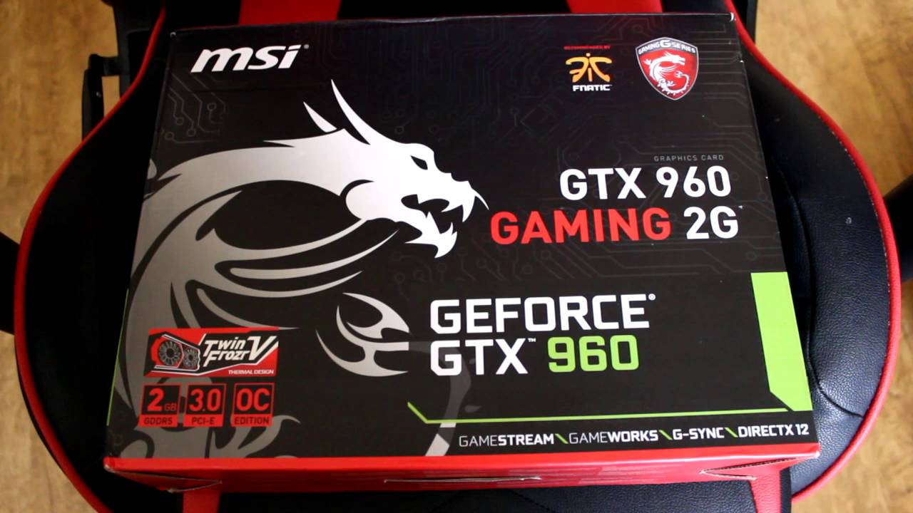 MSI NVIDIA GTX 960 Gaming 2 GB PCI E Graphics Card Unboxing