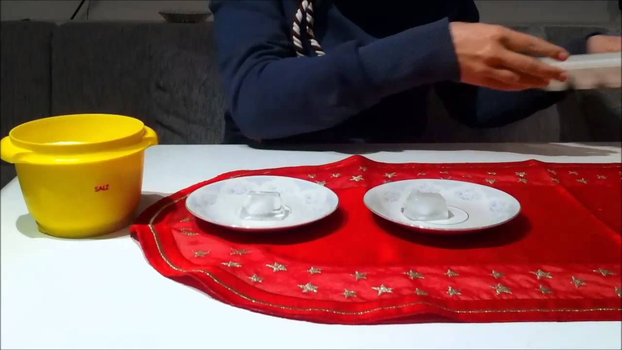 Was passiert wenn man Salz auf Eis gibt