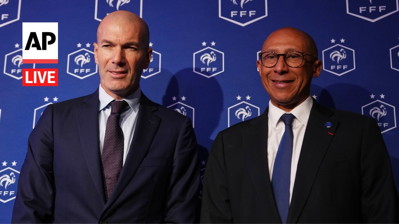 WATCH: France presents Zinedine Zidane as new coach of men's soccer team