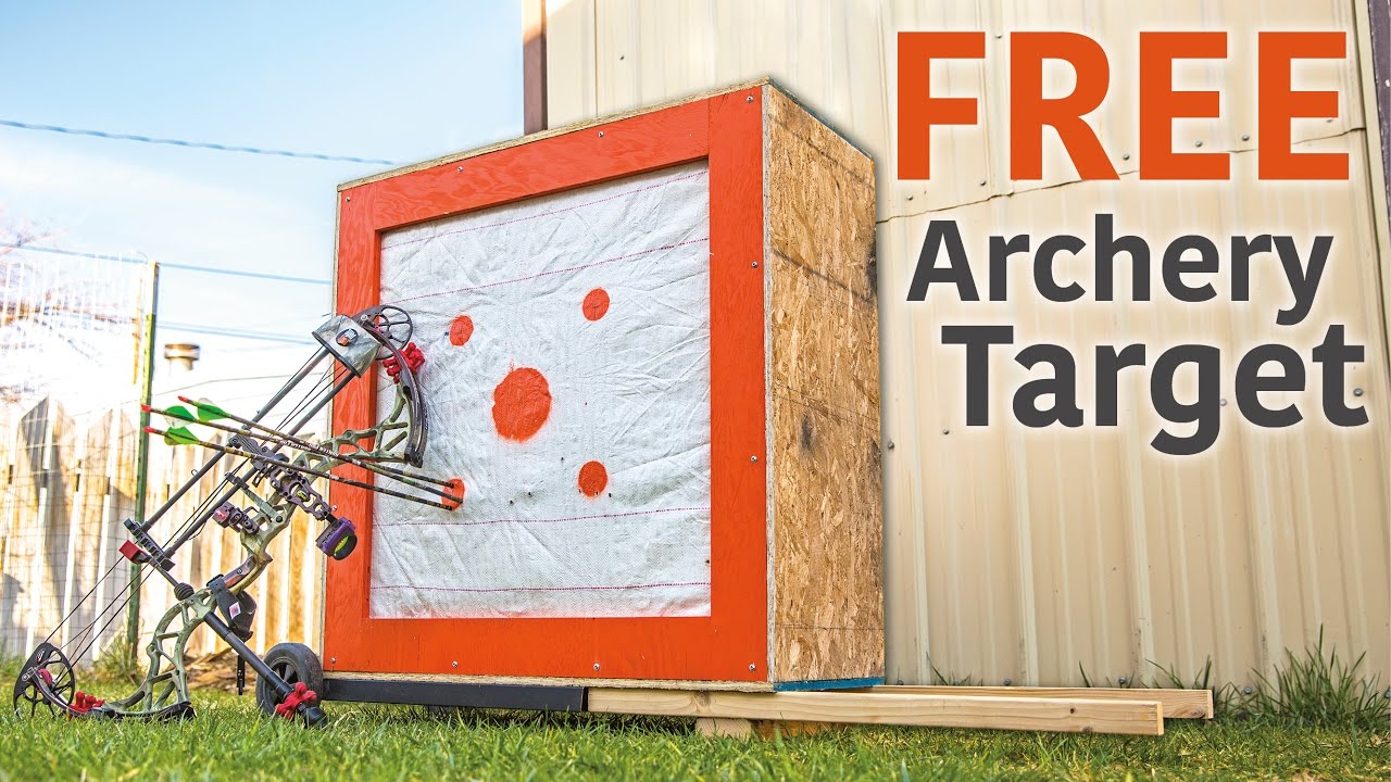 DIY Homemade Archery Target from Scrap Materials.