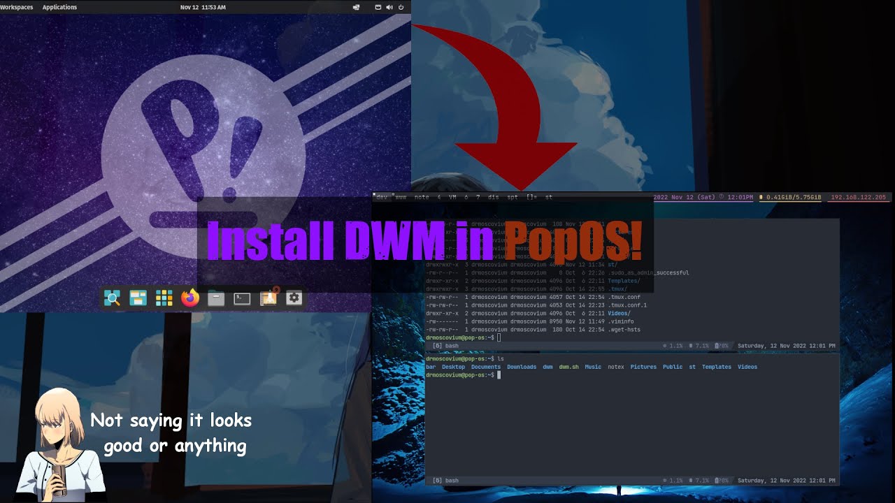 How to install DWM in Debian based system | PopOS! | Suckless
