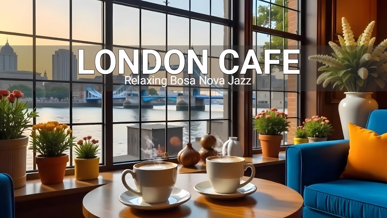 Live London Cafe ☕ Relaxing Bossa Nova for Stress Relief- Smooth Piano Jazz &Bossa Nova instrumental