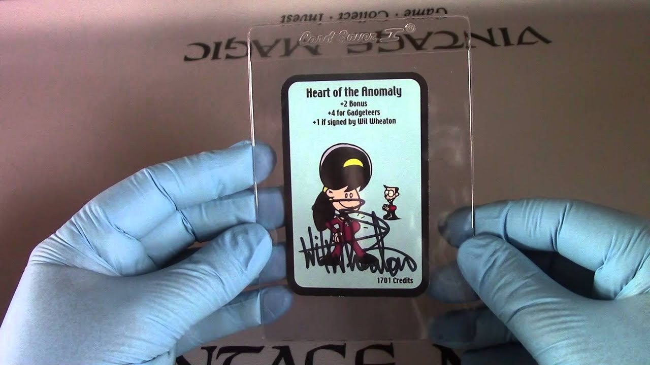 The Heart of the Anomaly Signed by Wil Wheaton! RARE Munchkin card