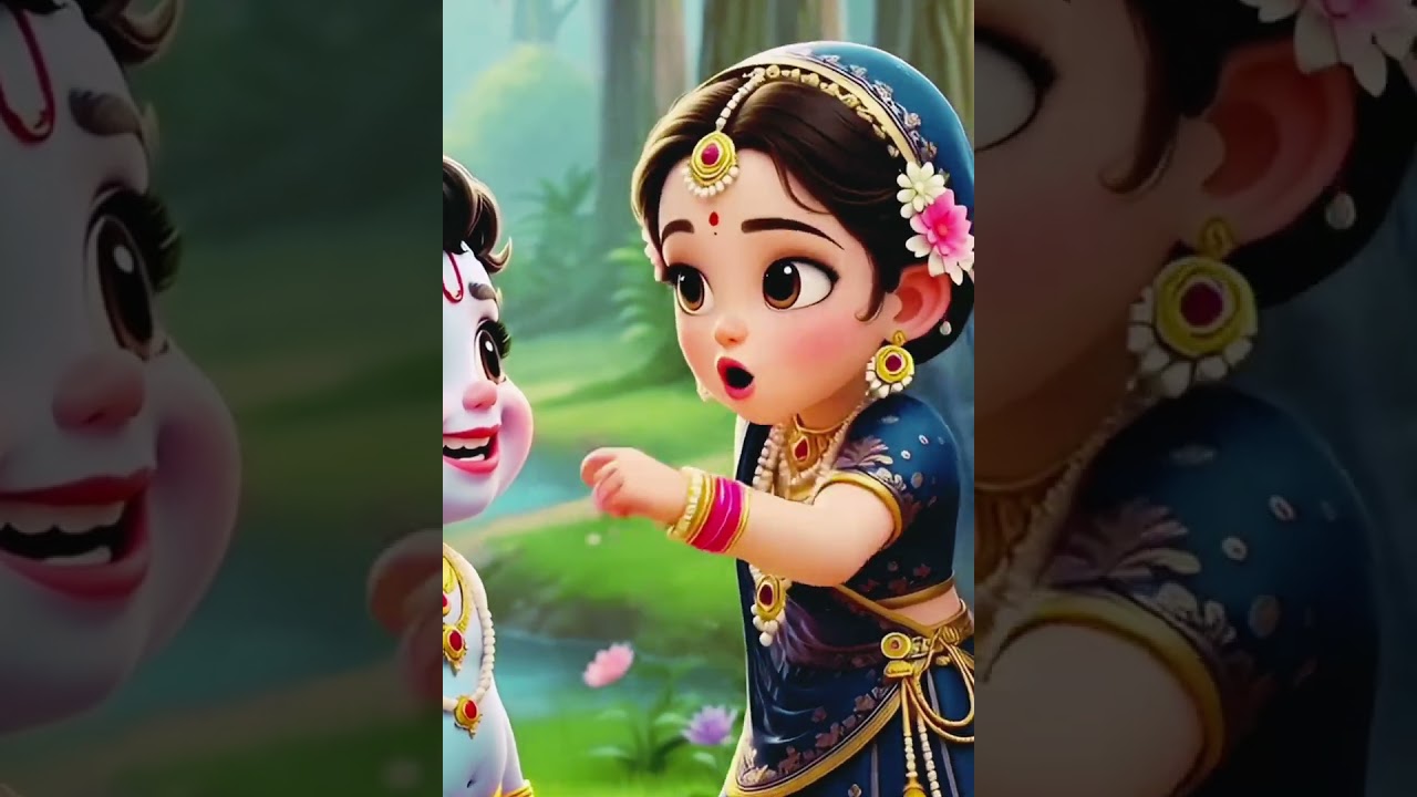 यमुना तट पर राधा-कृष्ण की पहली मुलाकात ❤️ | दिव्य प्रेम की शुरुआत | Radha Krishna Leela
