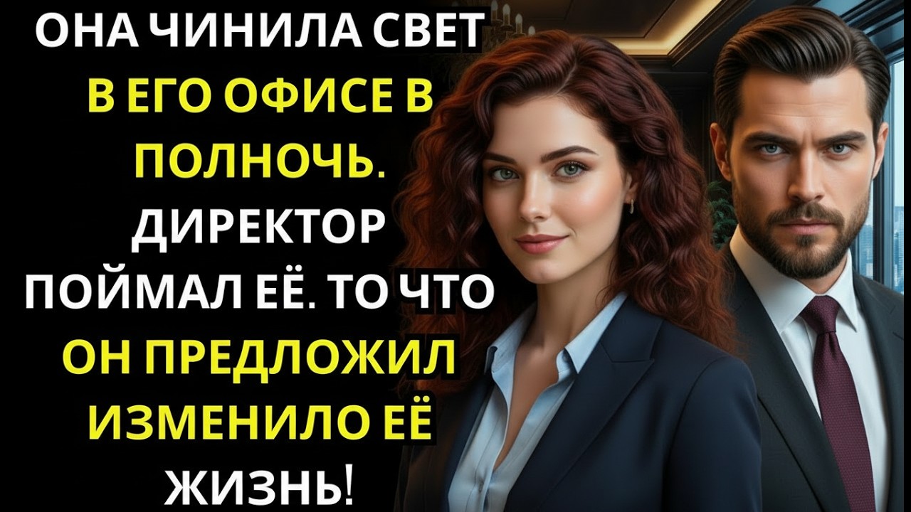 Она чинила свет в пустом кабинете… Но Генеральный вернулся в полночь и всё увидел!