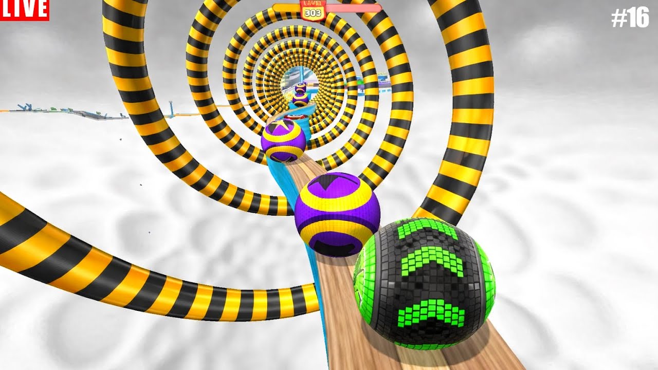 Going Ball ,Portal Run , SPEED RUN ,GOAL BALL, day 16  Reac livel max   #16 #goingballs #live