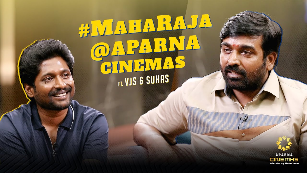 #Maharaja @ Aparna Cinemas | Special Interview ft. Vijay Sethupathi & Suhas | #LuxuryMeetsCinema