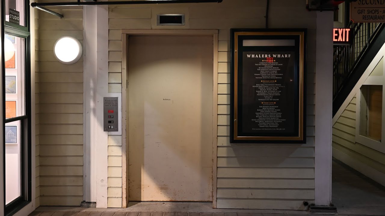 Provincetown, MA: ThyssenDover Hydraulic Elevator at Whalers Wharf
