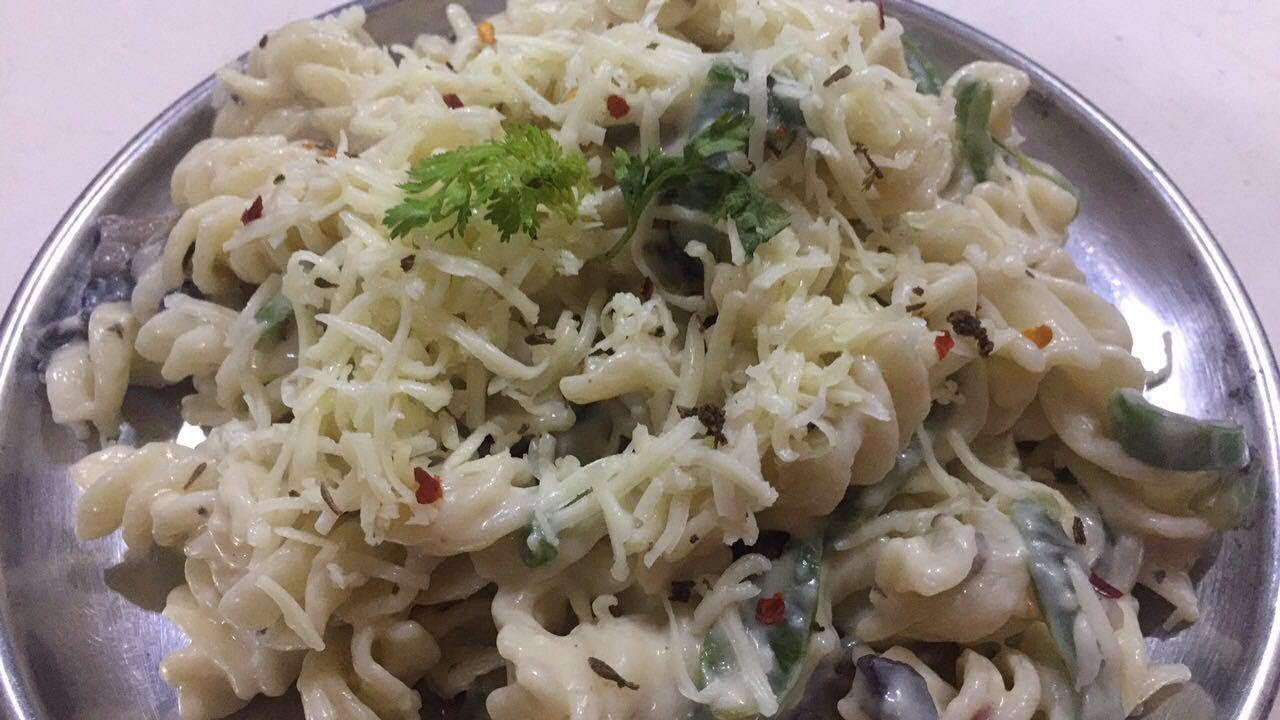 White Sauce Pasta|No onion No garlic|Easy recipe| Trupti Vinjuda
