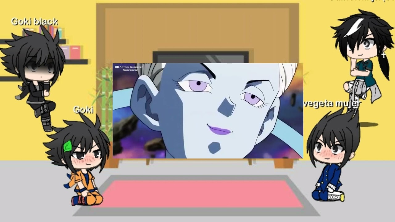 Goki,vegeta mujer y Goki black reaccionan a goku + un invitado y algo inesperado ._. (2/2)