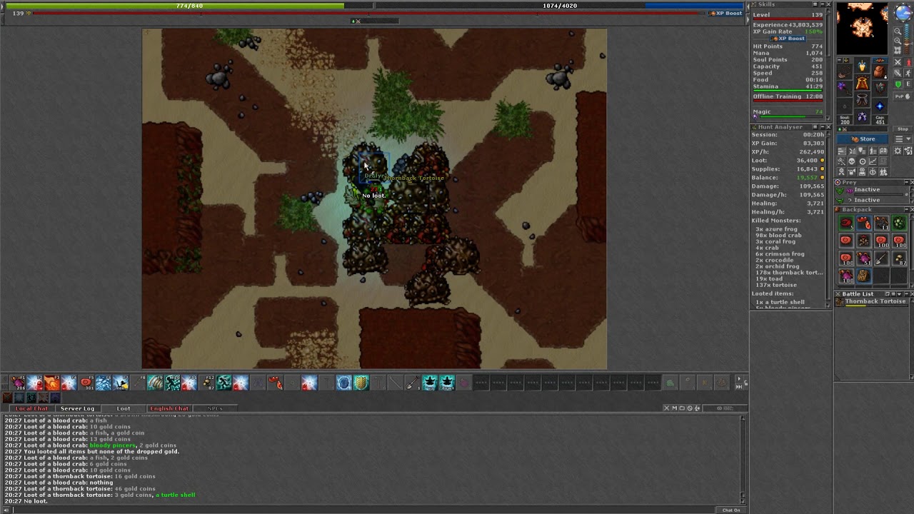 Tibia [ENG] - Profit Hunt #1 [Blood Crabs & Tortoises] - Laguna Islands