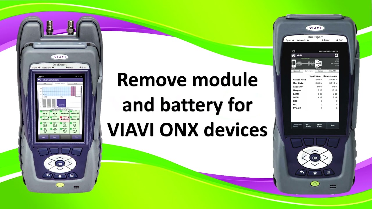 How To Remove Module and Battery VIAVI ONX Devices