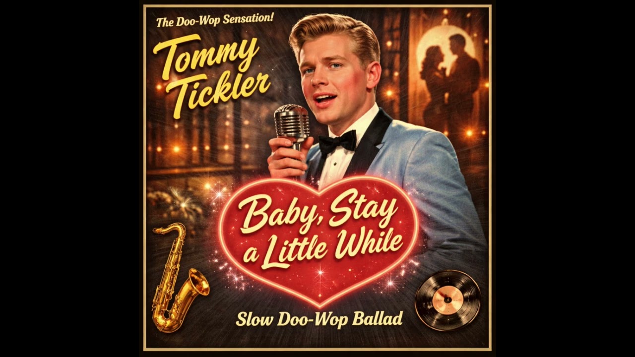 Baby, Stay a Little While – Slow 1950s Doo-Wop Ballad | Tommy Tickler