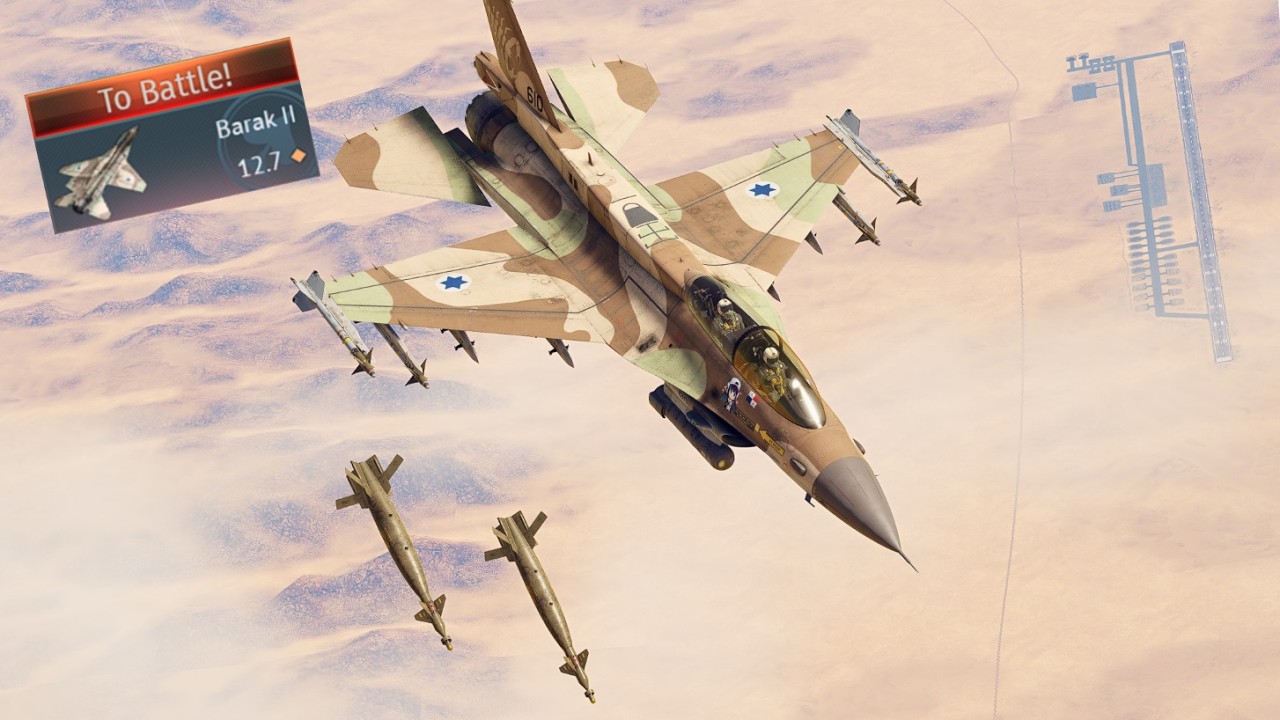 💀Israeli F-16D 'Barak II' Air Strikes with JDAM & GBU Bomb in Ground Battles! (War Thunder)