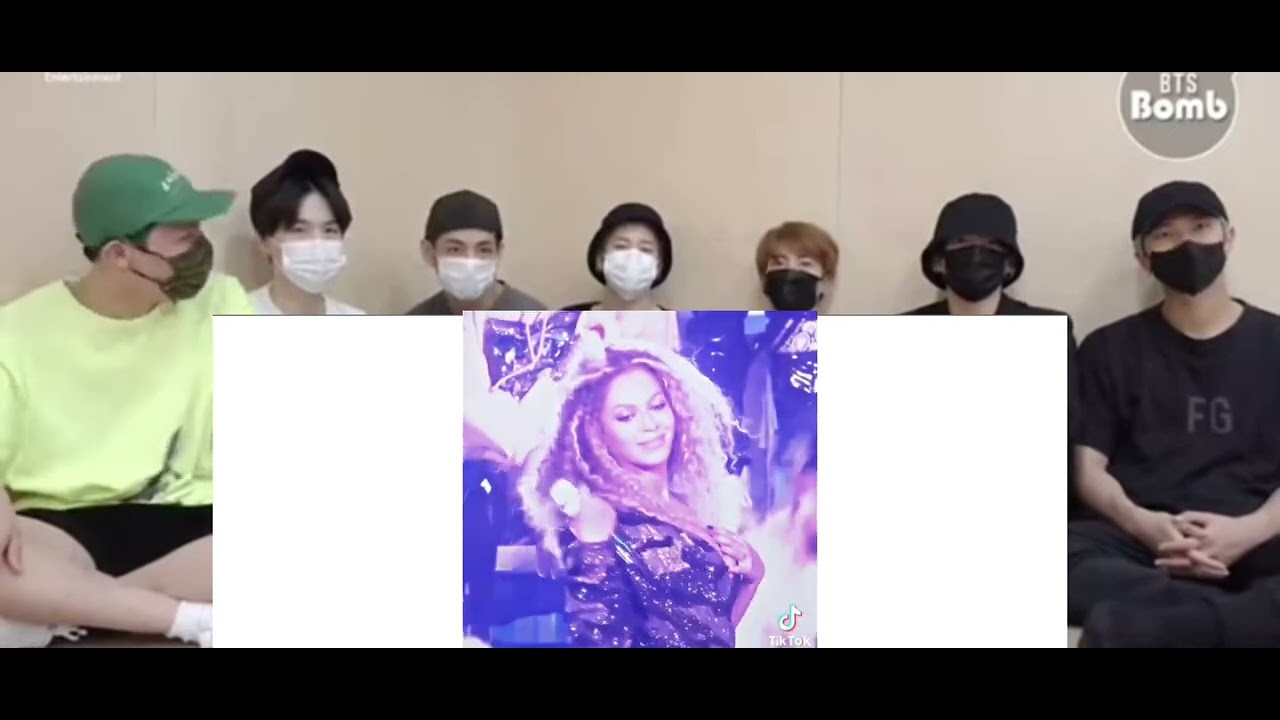 Bts reaction to Beyonce moments I found on Tiktok (fake reaction)