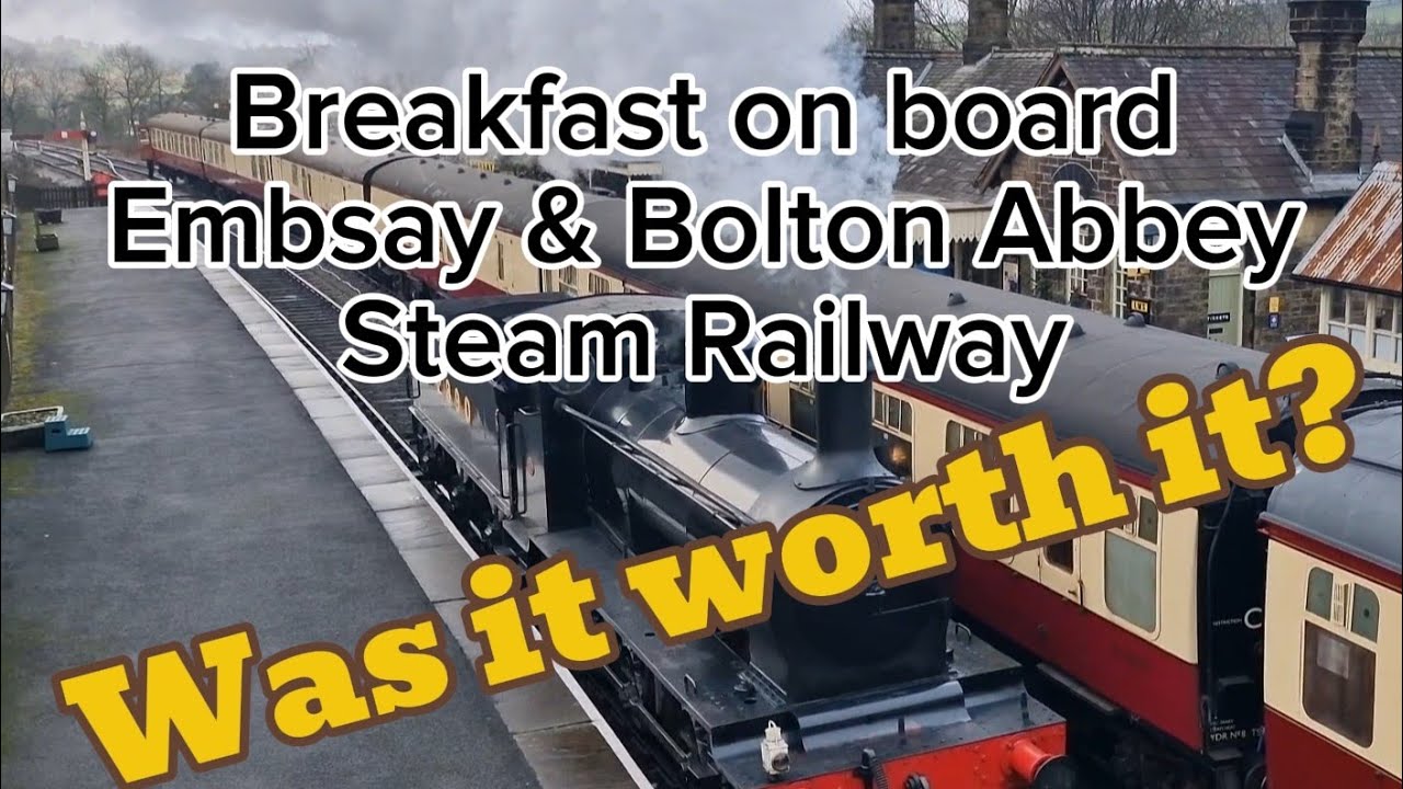 Breakfast on board The Embsay & Bolton Abbey Steam Railway