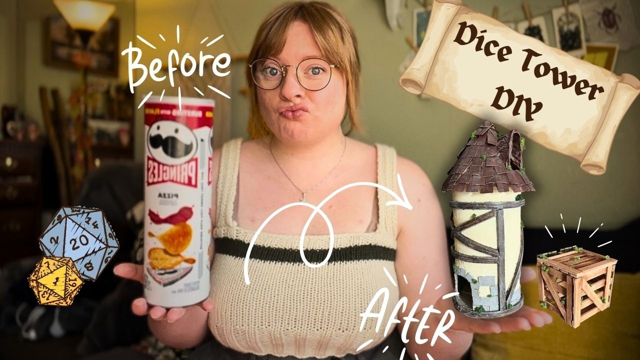 Превратим банку из-под чипсов Pringles в башню для игральных костей! (А ещё — в тюрьму для играль...