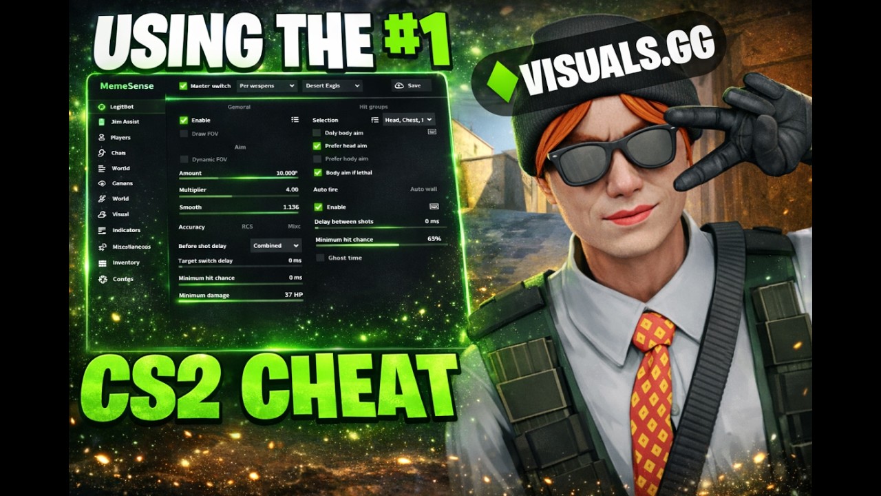 CS2 Cheats HIGHLIGHTS CHEATING in Global Elite ft. Visuals.gg