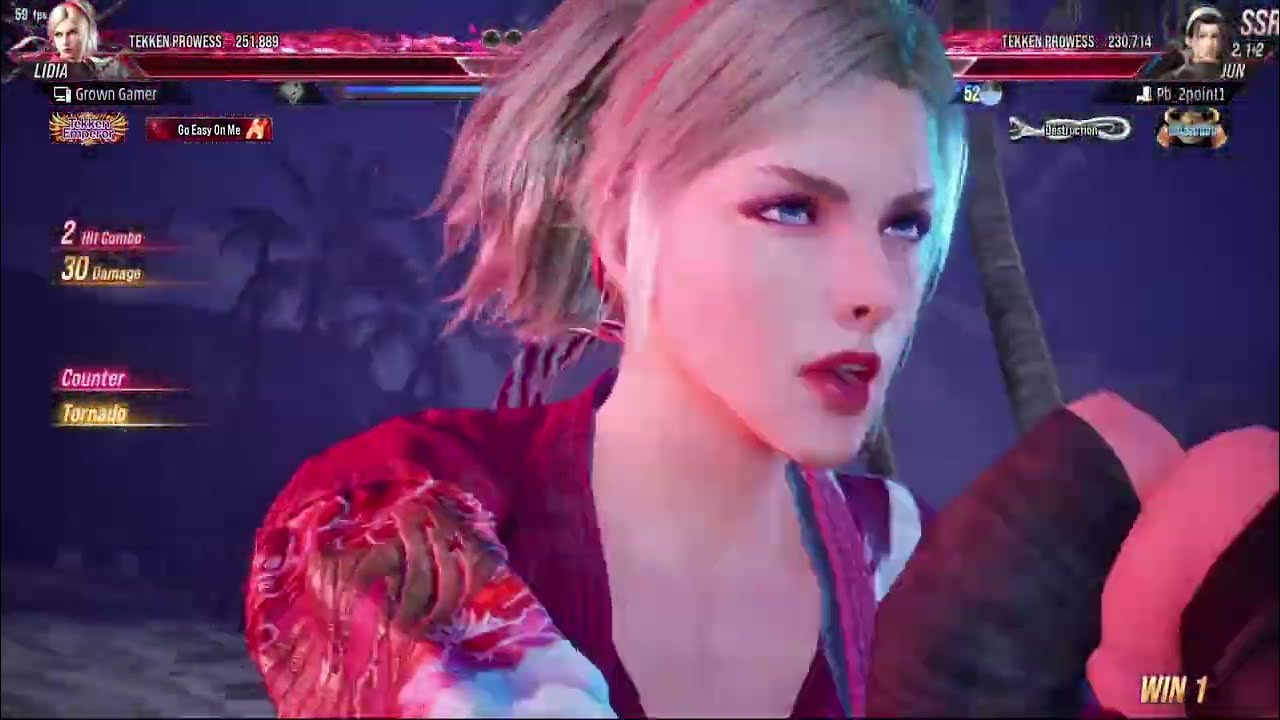 Tekken Emperor to Tekken God : Lidia - Learning Keyboard