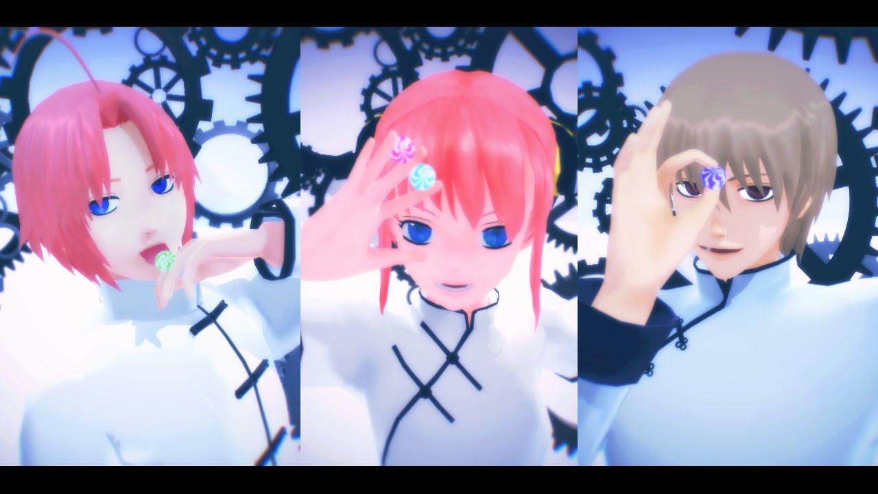 【MMD銀魂】沖田&神楽&神威で虎視眈々