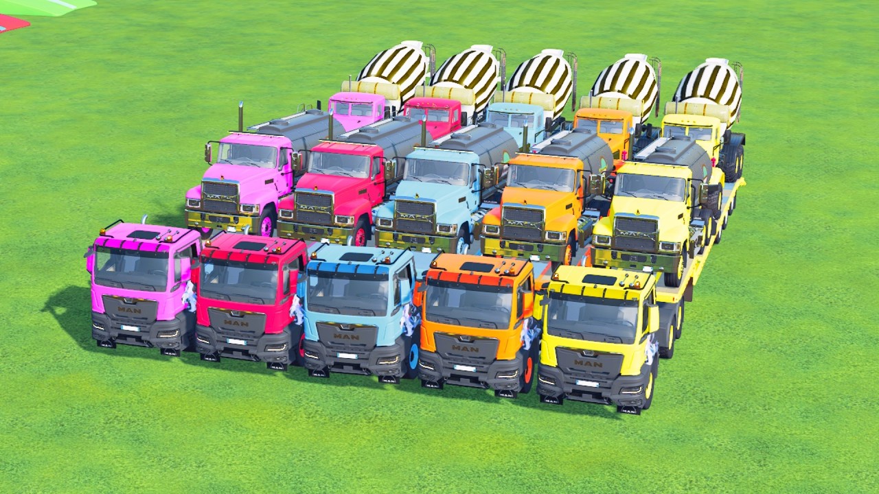 Transporting American Mixer Trucks on the Hardest Road Ever!  Farming Simulator 22 #37