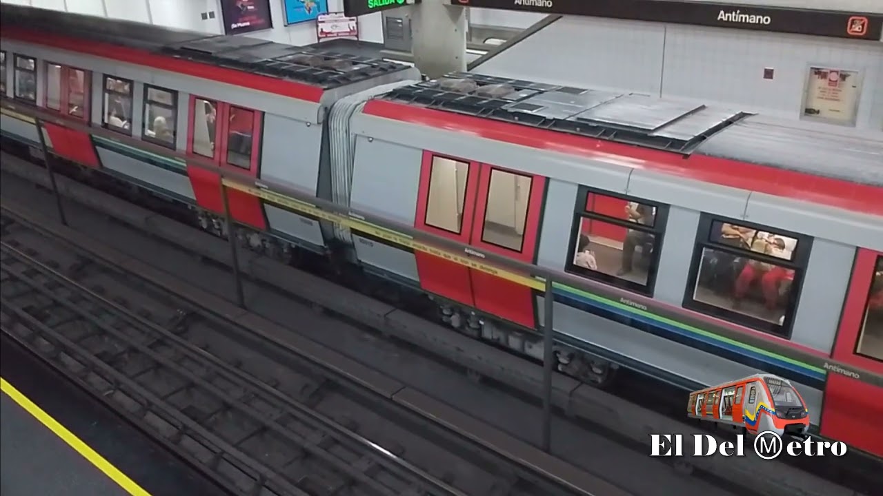 Metro de Caracas | 194: Trenes Alstom S1 y S9 Entrando y Saliendo de la Estación Antímano Línea 2