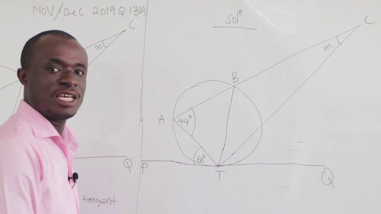 WASSCE НОЯБРЬ/ДЕКАБРЬ 2019 ТЕОРЕМА О КРУГЕ